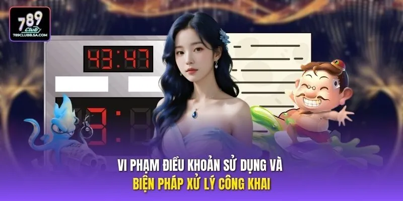 Vi phạm điều khoản sử dụng và biện pháp xử lý công khai Vi phạm điều khoản sử dụng và biện pháp xử lý công khai
